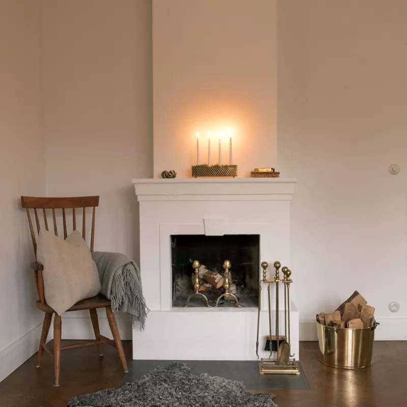 Adventsljusstake nickel - Klöver - Image 5