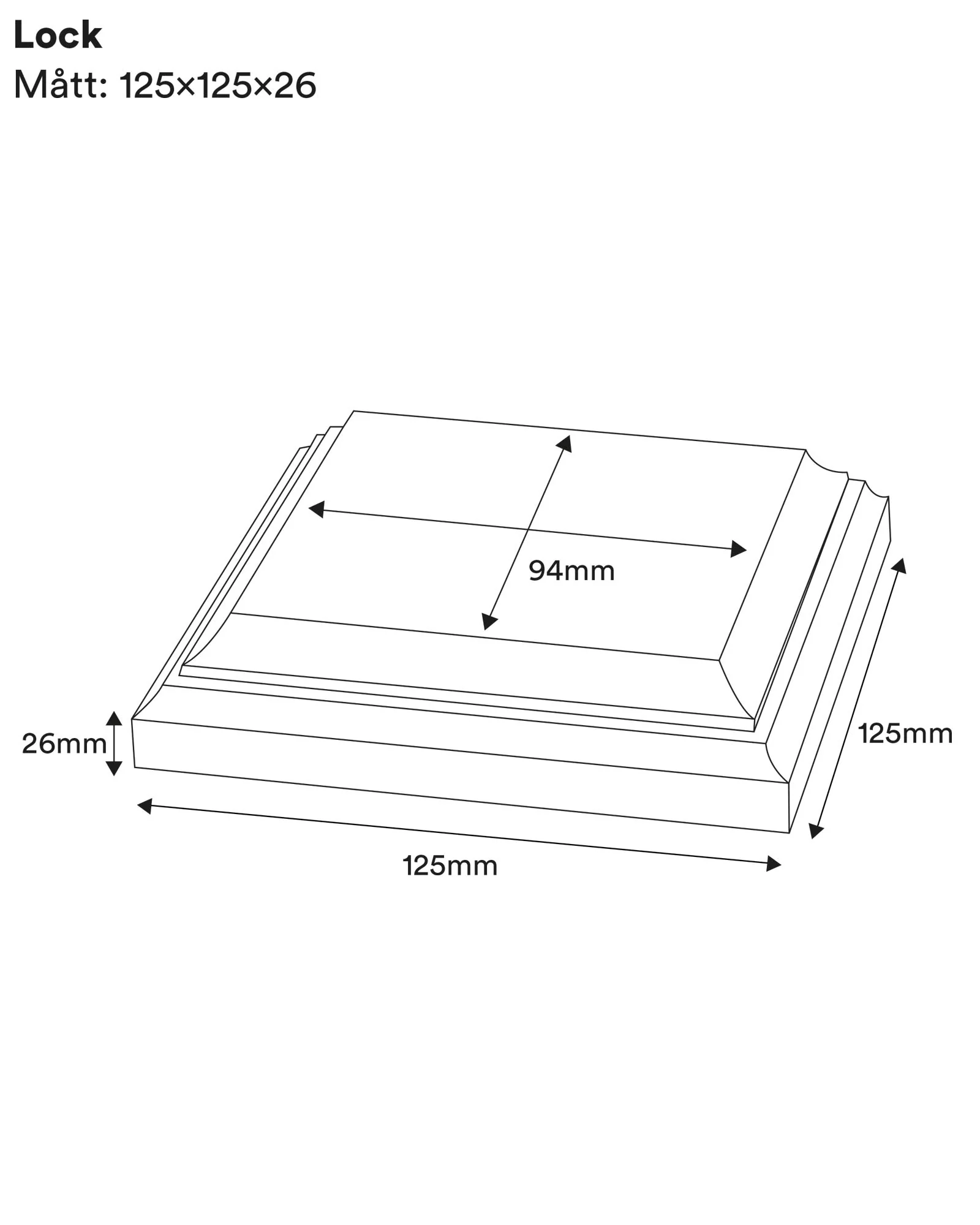 Stolphatt - Stolplock 125 x 125 mm - Image 3