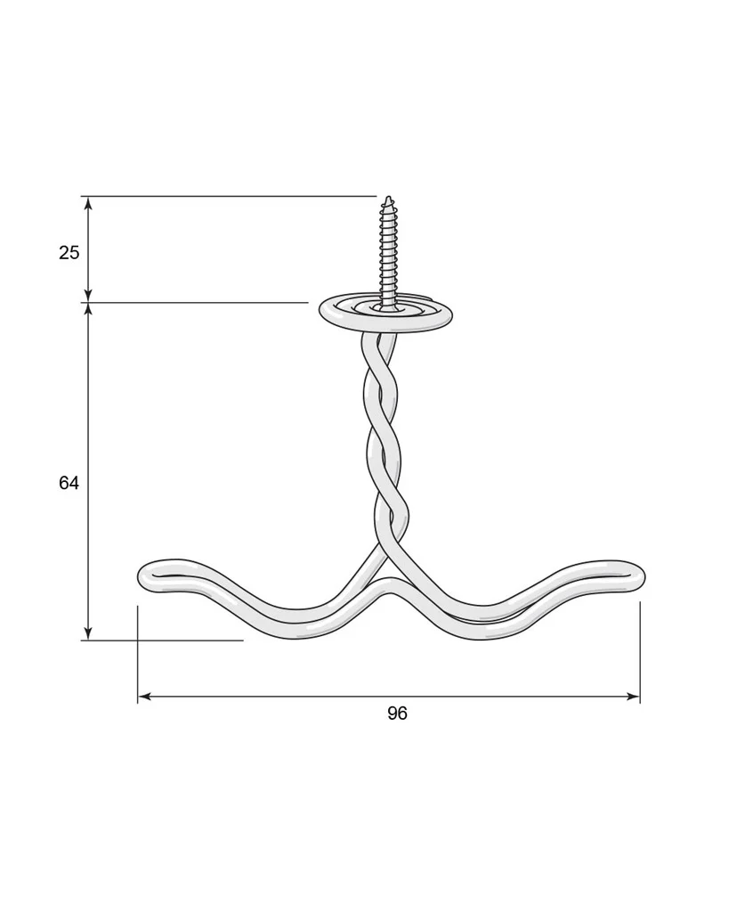 Ankarkrok - TrÄdkrok nickel - Image 2