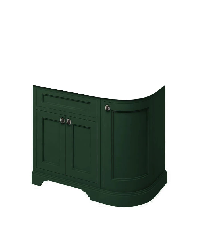 Badrumskommod rundat hörn Burlington - 100 cm grön (endast underdel) - Image 2