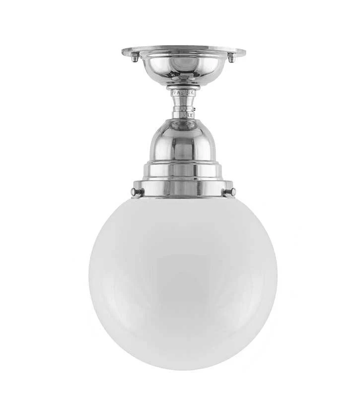 Badrumslampa - Byström 80 nickel, klotskÀrm