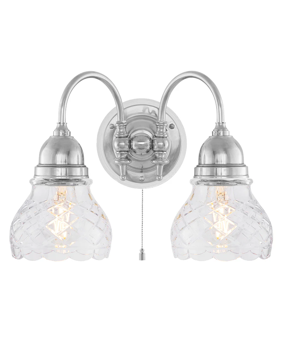 VĂ€gglampa - Stackelberg nickel, slipat klarglas - Image 2