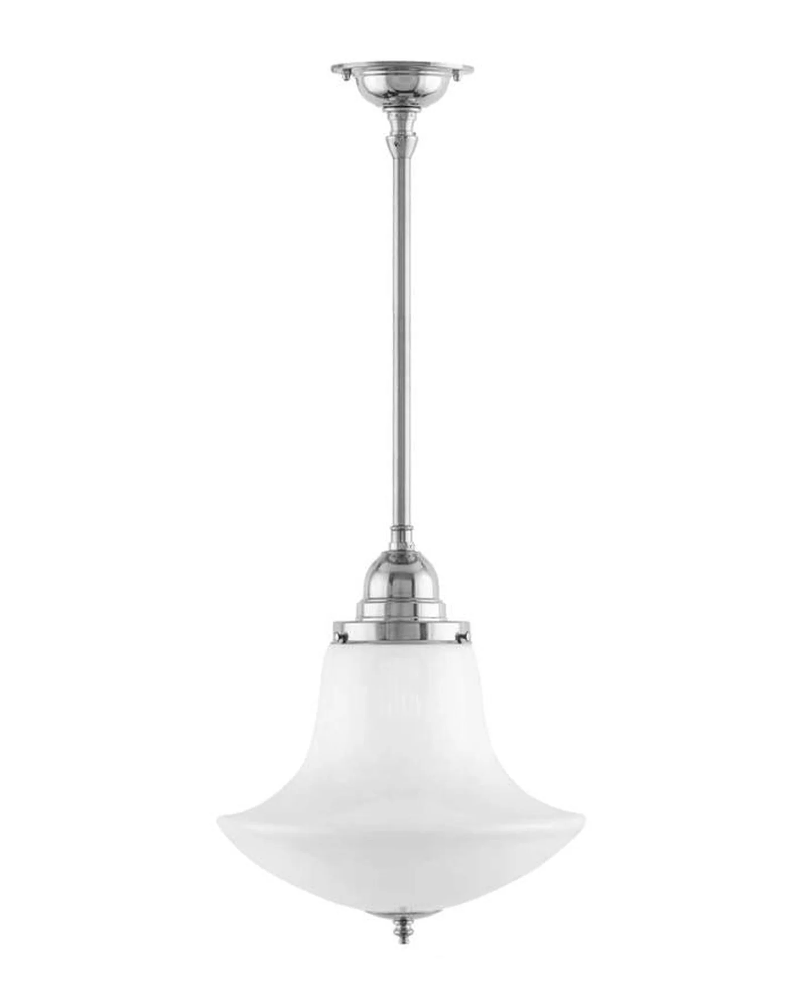 Badrumslampa - Taklampa Byströmpendel 100 nickel, klottrattskÀrm