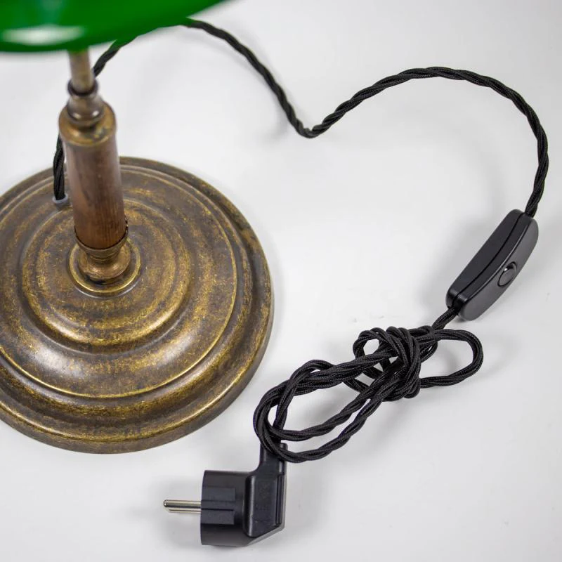 Bordslampa 1903 - Antik med grön klockskärm - Image 3
