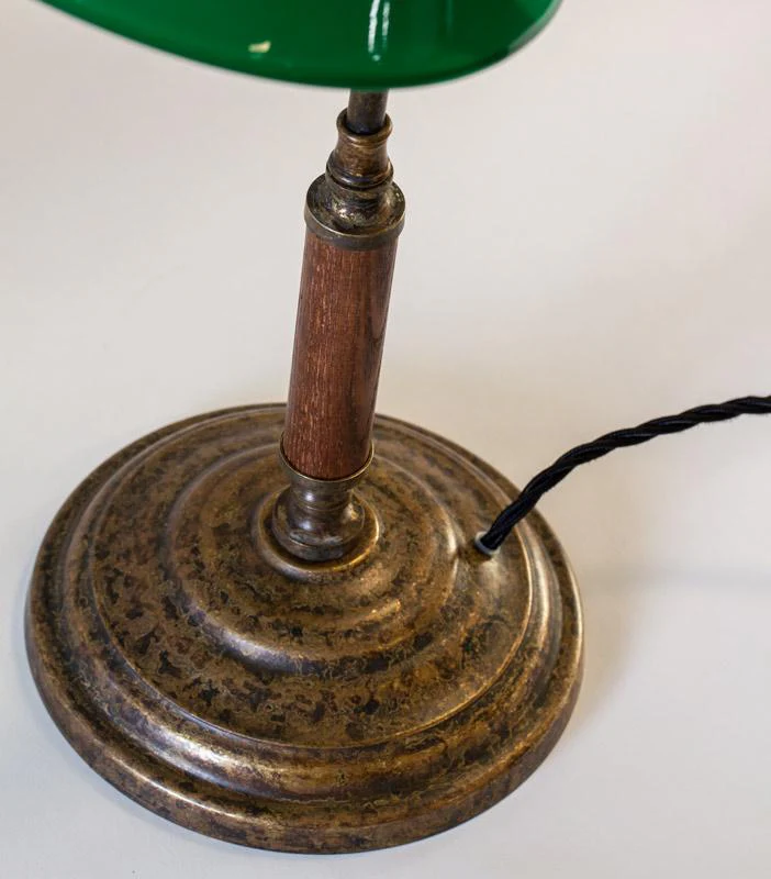Bordslampa 1903 - Antik med grön skärm - Image 4
