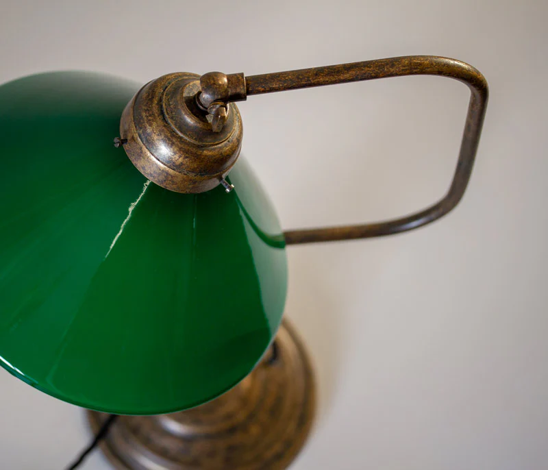 Bordslampa 1903 - Antik med grön skärm - Image 5