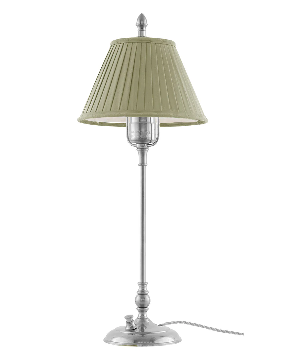 Bordslampa - Ankarcrona 50 cm nickel, olivgrön skärm
