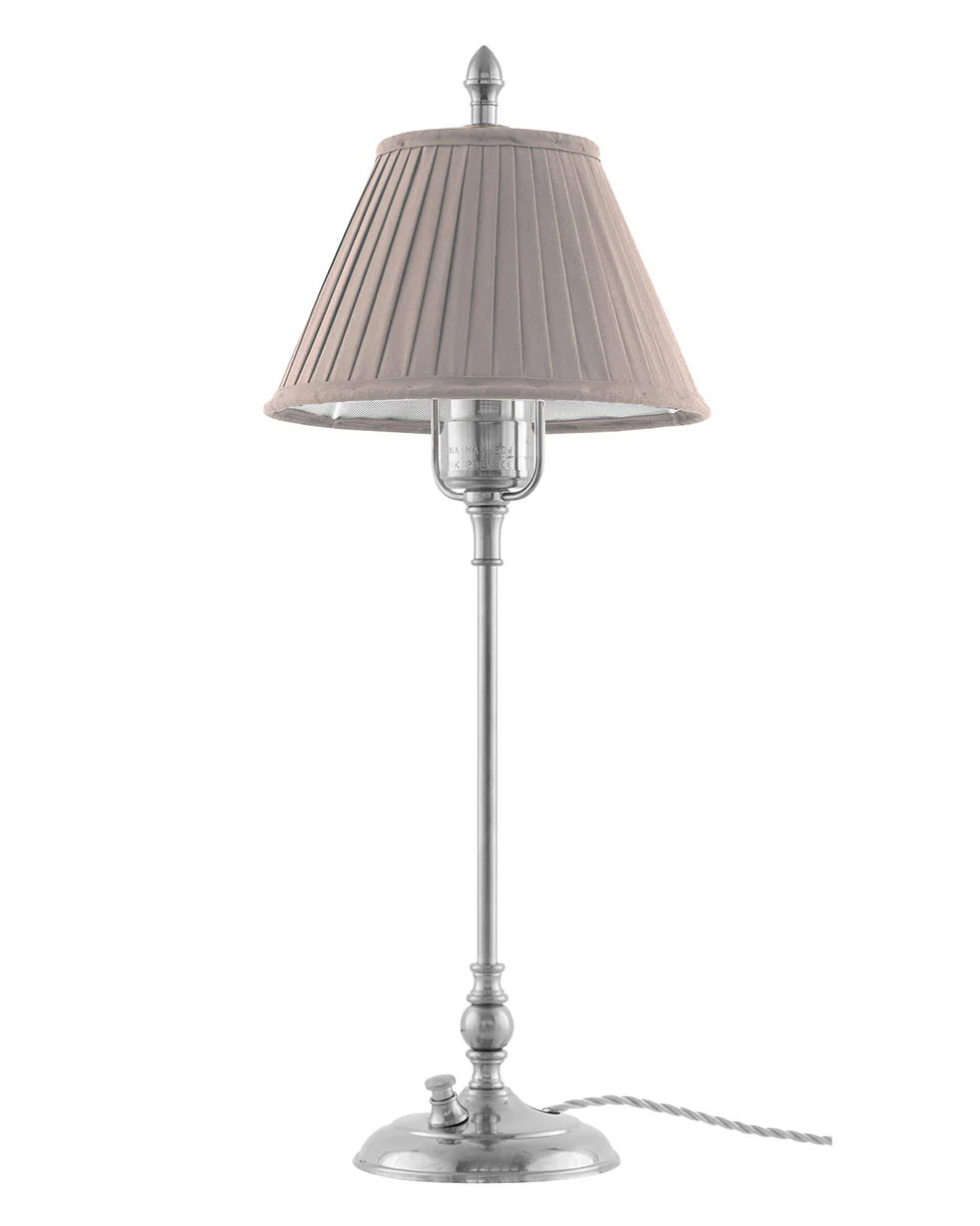 Bordslampa - Ankarcrona 50 cm nickel, beige skärm