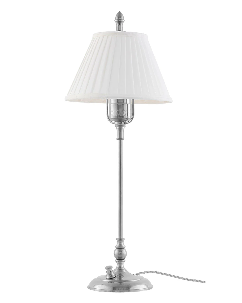 Bordslampa - Ankarcrona 50 cm nickel, vit skärm