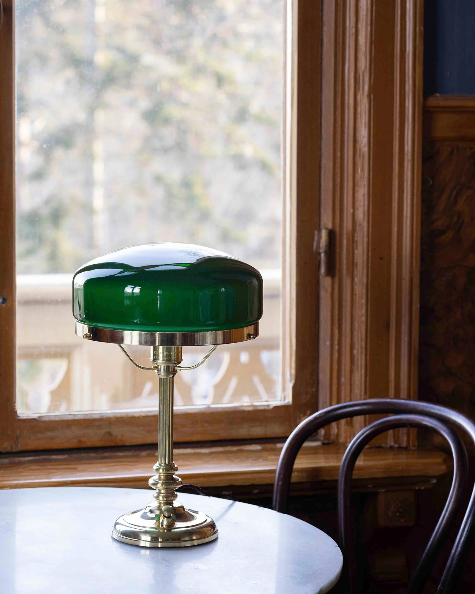 Bordslampa - Karlfeldt mässing, grön skärm - Image 2