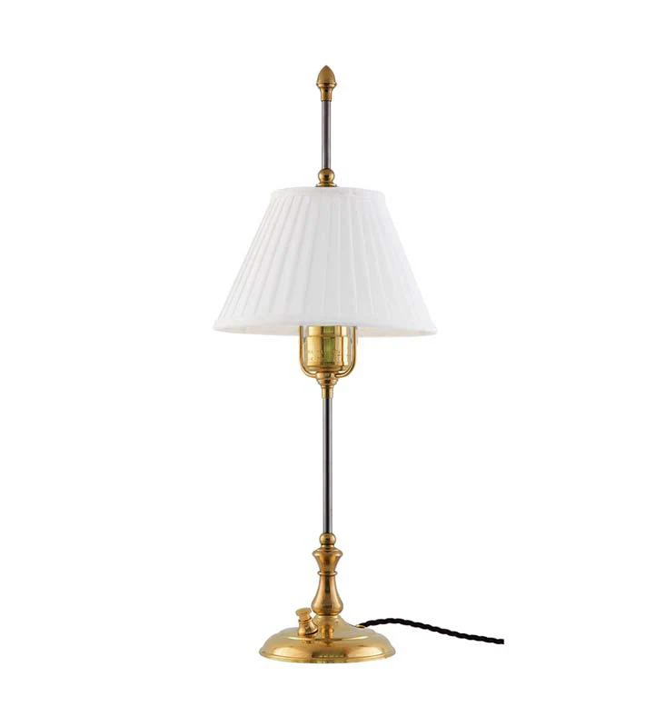 Bordslampa - Kellgren mässing, vit skärm
