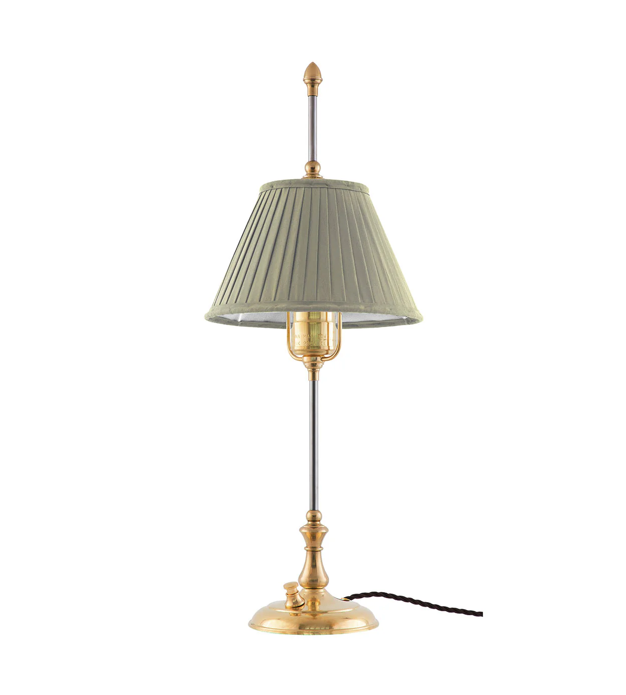Bordslampa - Kellgren mässing, olivgrön skärm