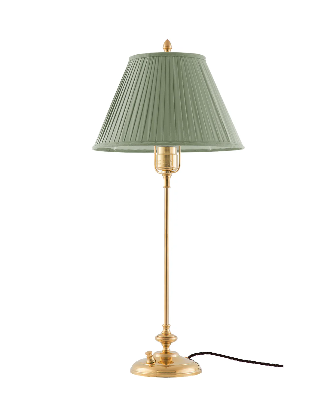 Bordslampa - Moberg 65 cm mässing, olivgrön skärm
