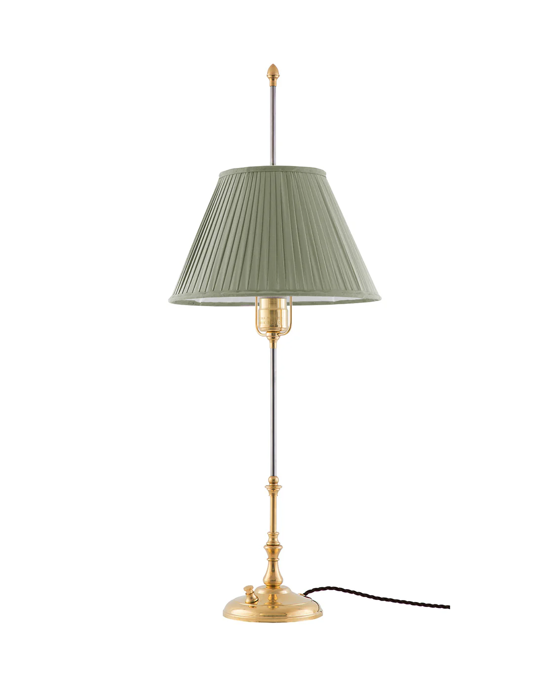 Bordslampa - Stiernstedt mässing, olivgrön skärm