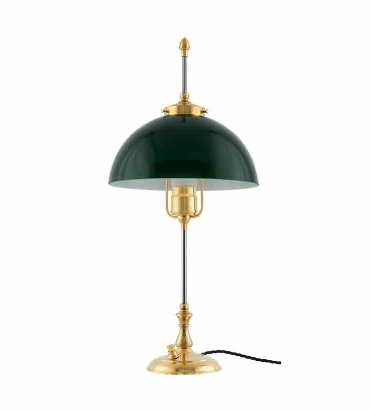 Bordslampa - Swedenborg mässing, grön skärm