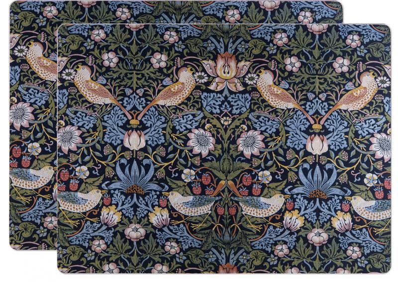 Bordstablett 2-pack - William Morris, Strawberry Thief