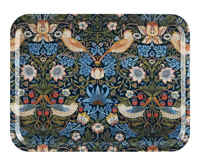 Bricka 43 x 33 cm - William Morris, Strawberry Thief