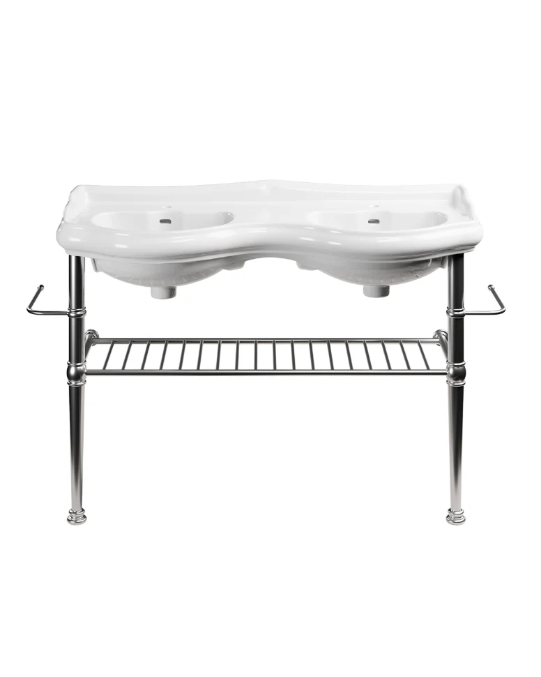 Camden - DubbeltvÀttstÀll 120 cm pÄ kromstÀllning
