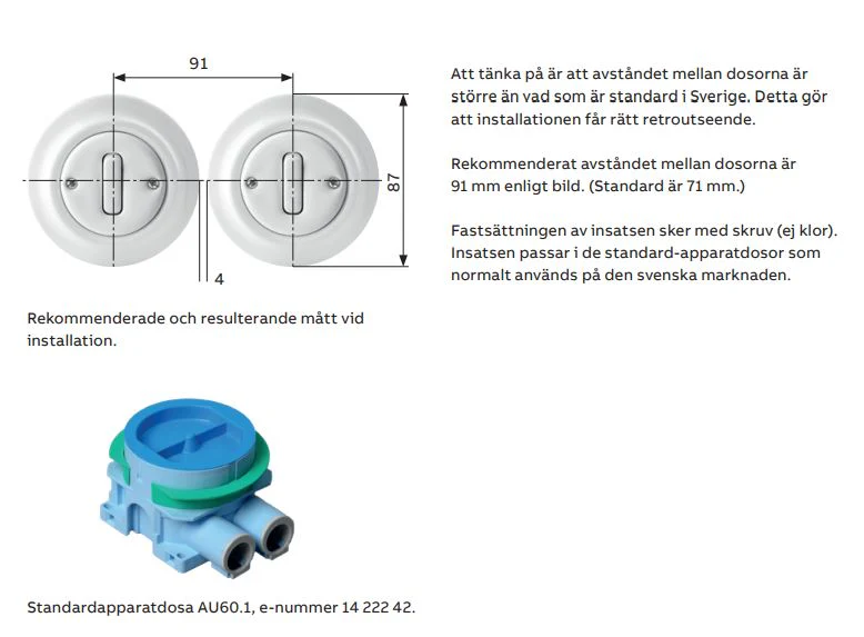 Dimmer - Tryckknapp svart porslin - ABB Decento - Image 2