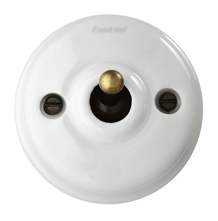 Dimmer - Vitt porslin/antik brons