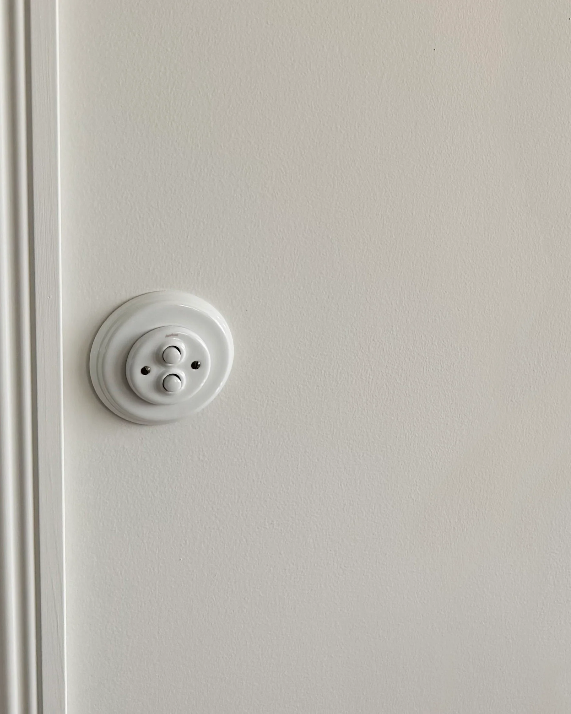 Dimmer - Dubbel tryckknapp vitt porslin - Image 4