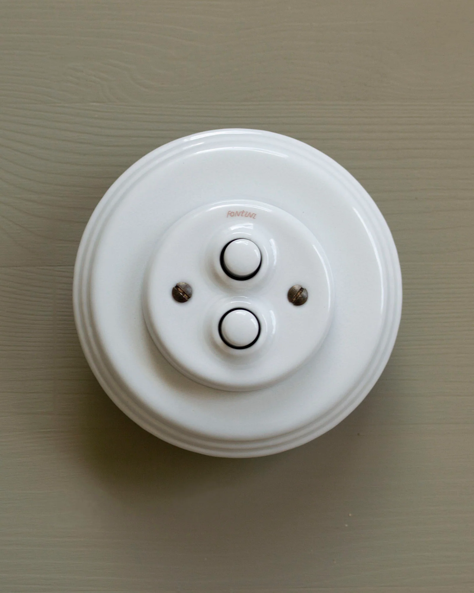 Dimmer - Dubbel tryckknapp vitt porslin - Image 5