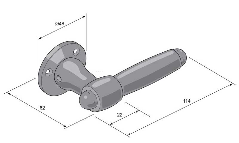 Dörrhandtag - Bakelit, Sofiagatan - Image 3