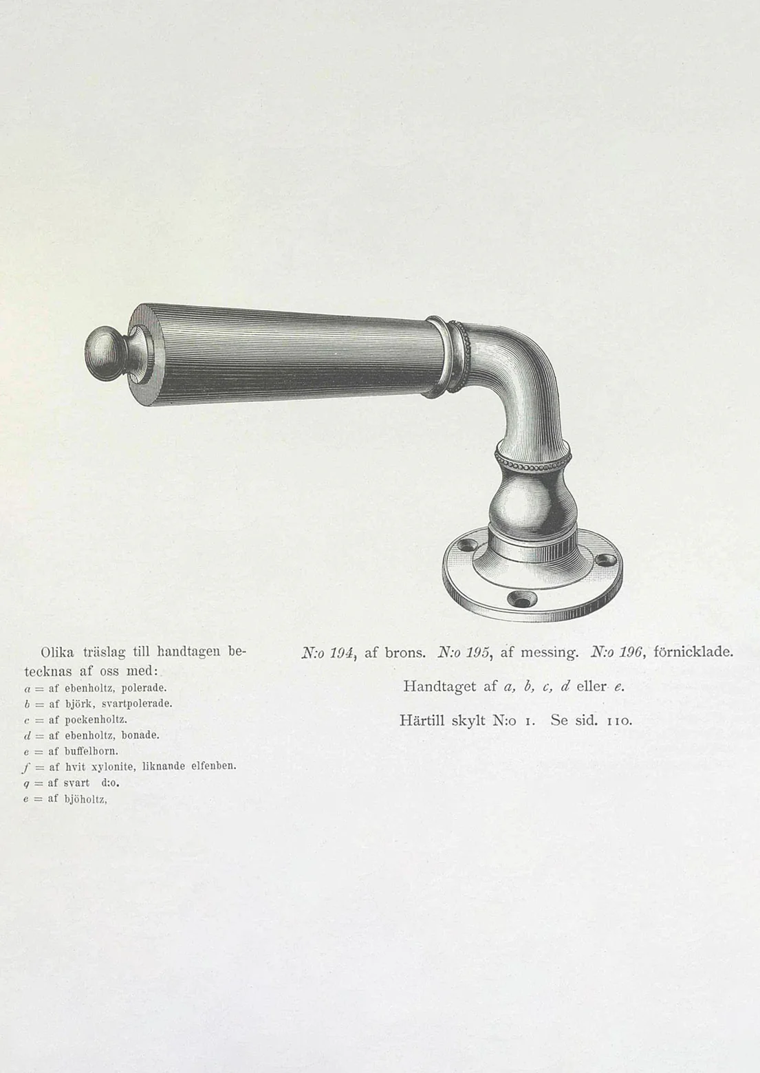 Dörrhandtag - Næsman 195 nickel - Image 4