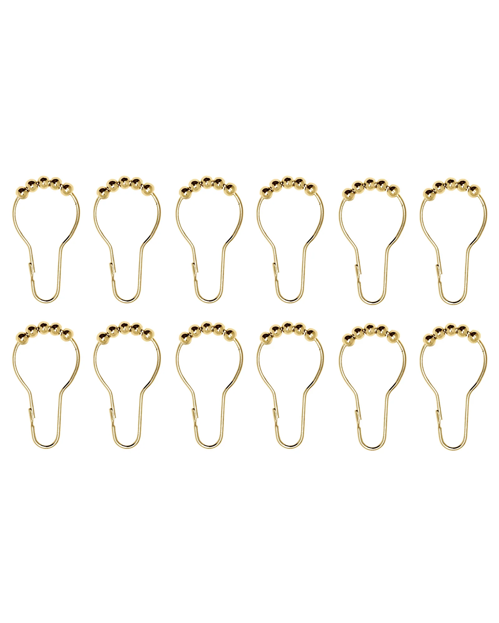 Duschdraperiringar - MĂ€ssing 12-pack