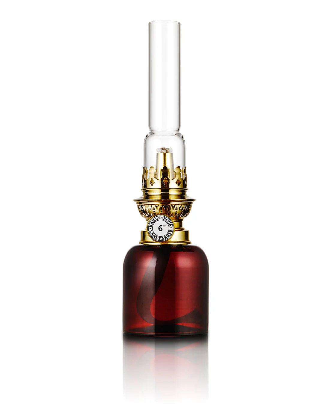 Fotogenlampa - Koholmen, brun