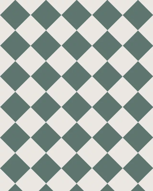 Klinker - Schackrutigt 10 x 10 cm mörkgrön/vit