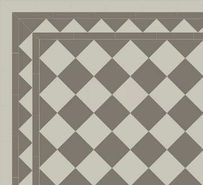 Klinker - Schackrutigt 15 x 15 cm pÀrlgrÄ/grÄ - Image 4