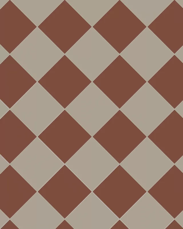 Klinker - Schackrutigt 15 x 15 cm röd/ljusgrÄ
