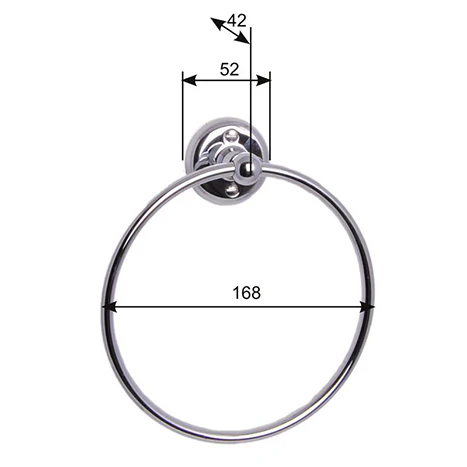 Handduksring - Haga - Krom - Image 2