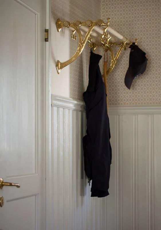 Hatthylla - Sekelskifte mässing & ek, 115 cm - Image 5