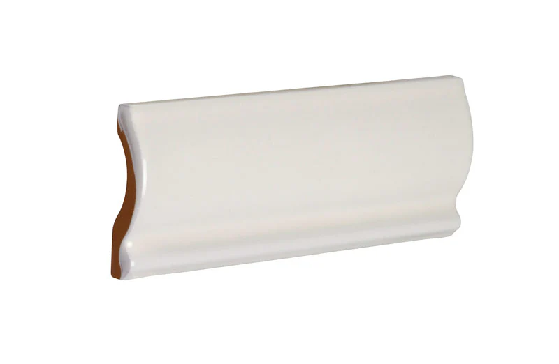 Kakel Mayfair - Elfenbensvit bröstlist 5 x 13 cm blank, lÀtt vÄgigt - Image 2