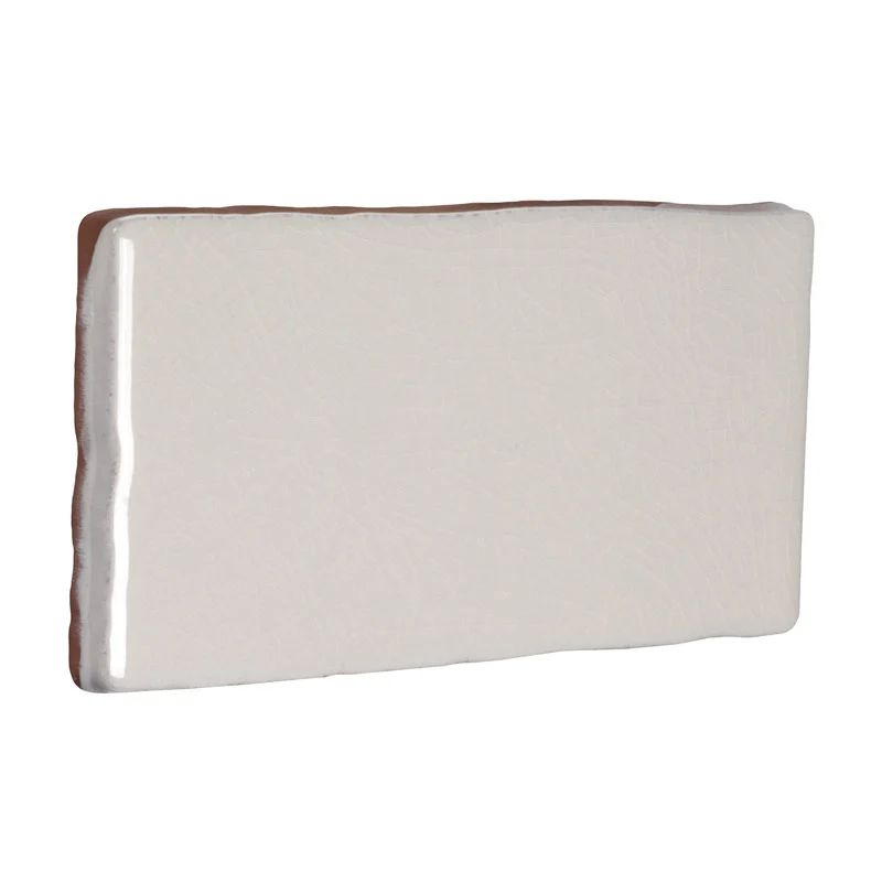 Kakel Mayfair - Krackelerad antikvit halftile 7,5 x 15 cm blank, lätt vågigt - Image 4