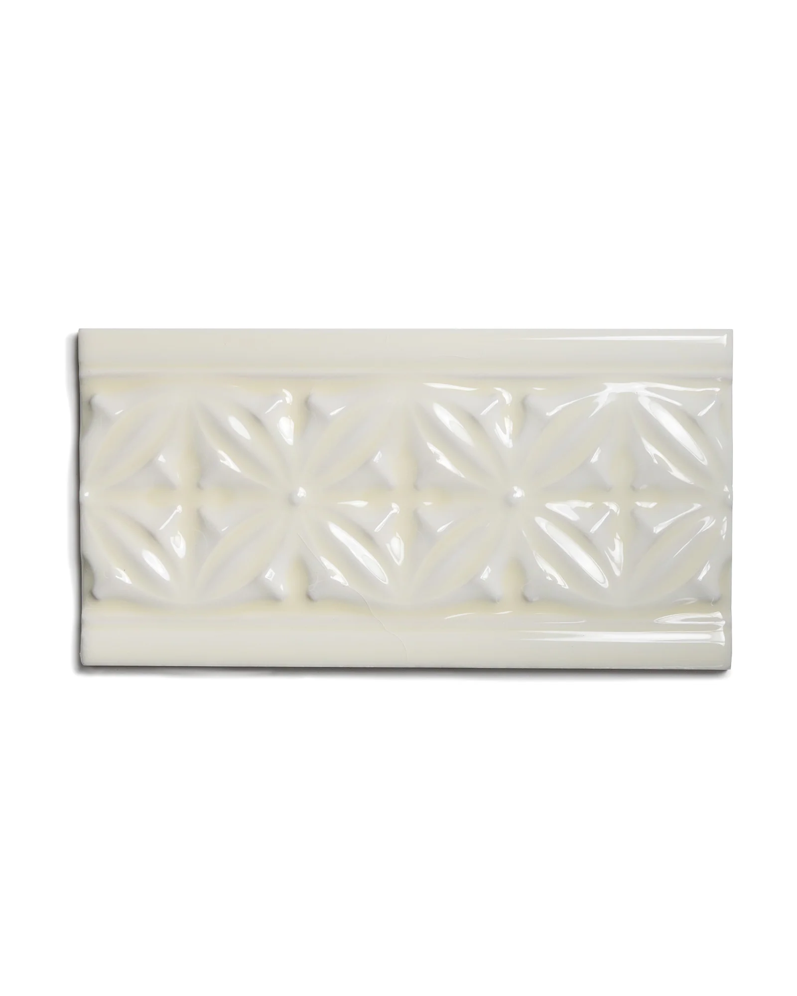 Kakel York - Dekorlist relief 10 x 19,8 cm mandel