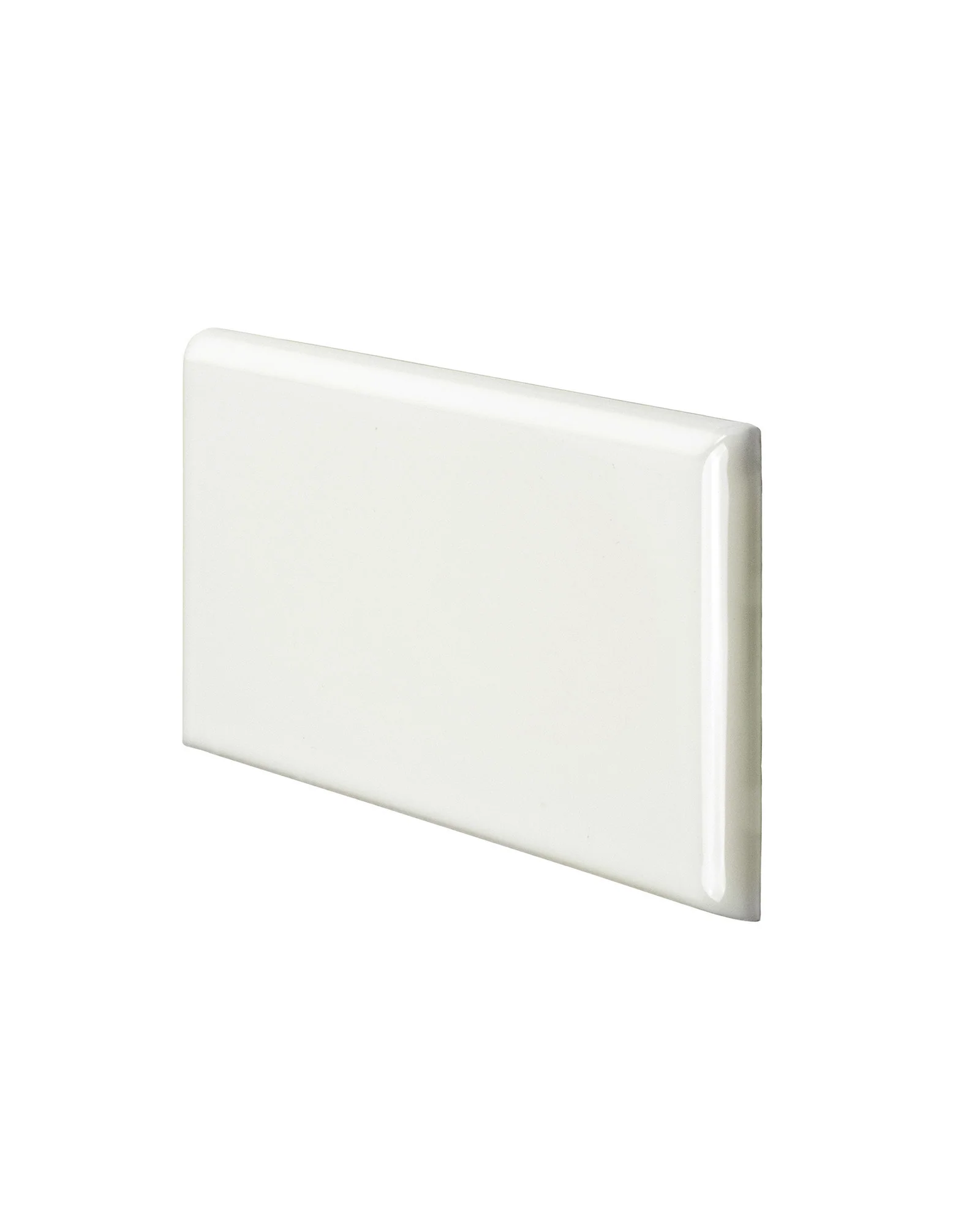 Kakel Victoria - 7,5 x 15 cm elfenbensvit bullnose höger hörn - Image 2