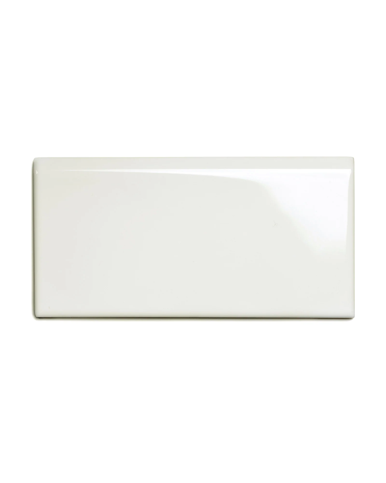 Kakel Victoria - 7,5 x 15 cm elfenbensvit bullnose långsida