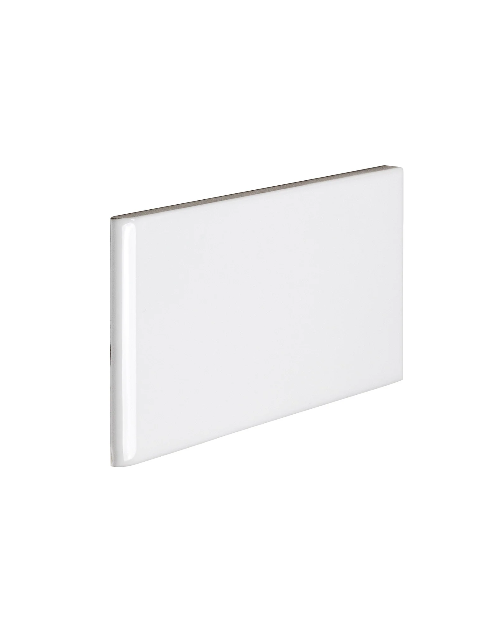 Kakel Victoria - 7,5 x 15 cm vit bullnose kortsida