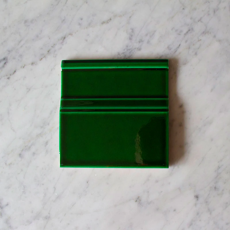 Kakel Victoria - Golvsockel list 15 x 15 cm buteljgrön - Image 3