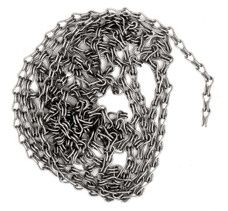 Kakelugnskedja spjÀlledare - Nickel 2m