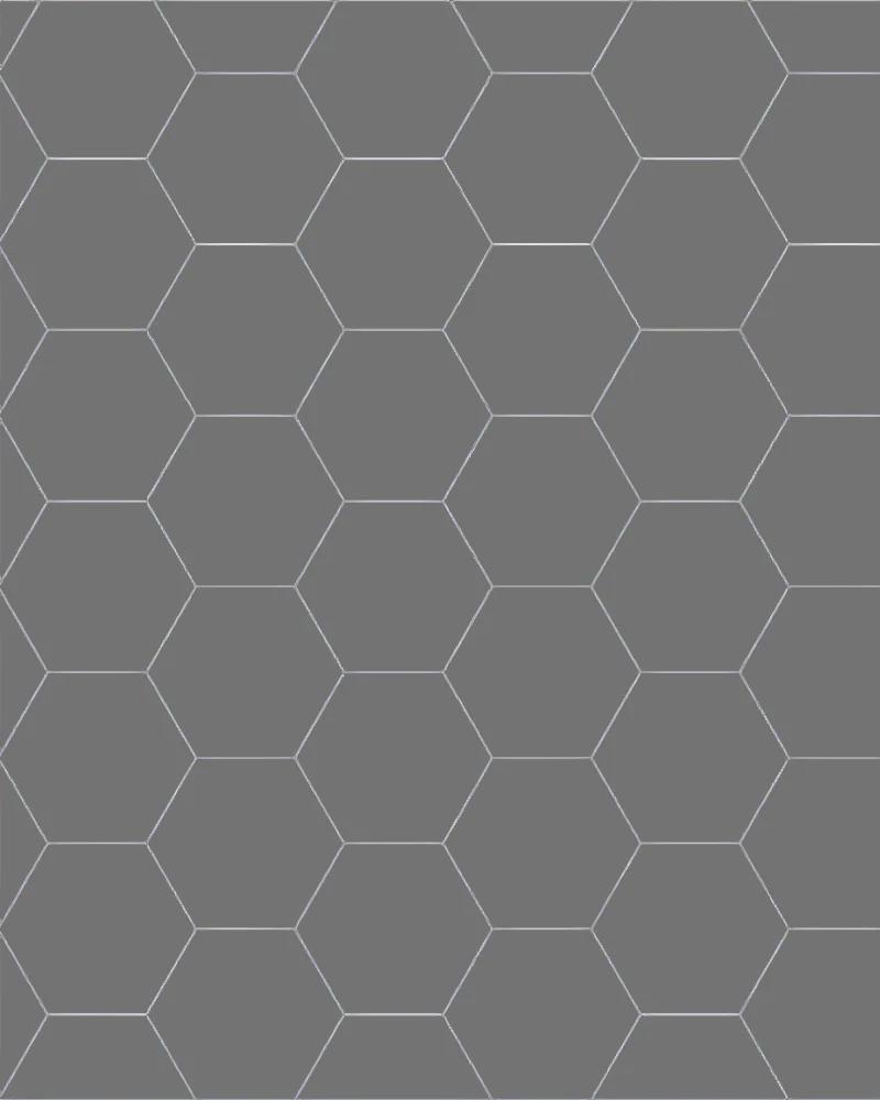 Klinker - Hexagon 10 x 10 cm grafitgrÄ