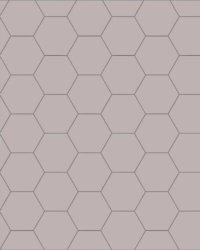 Klinker - Hexagon 10 x 10 cm lavendel