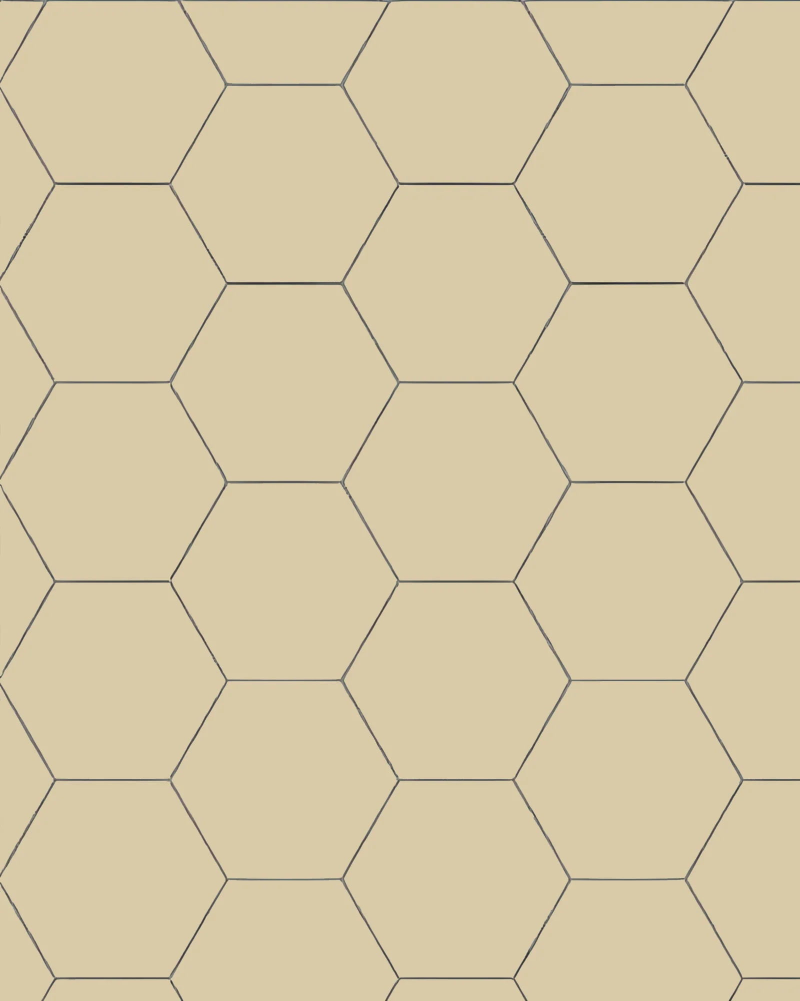 Klinker - Hexagon 15 x 15 cm elfenben