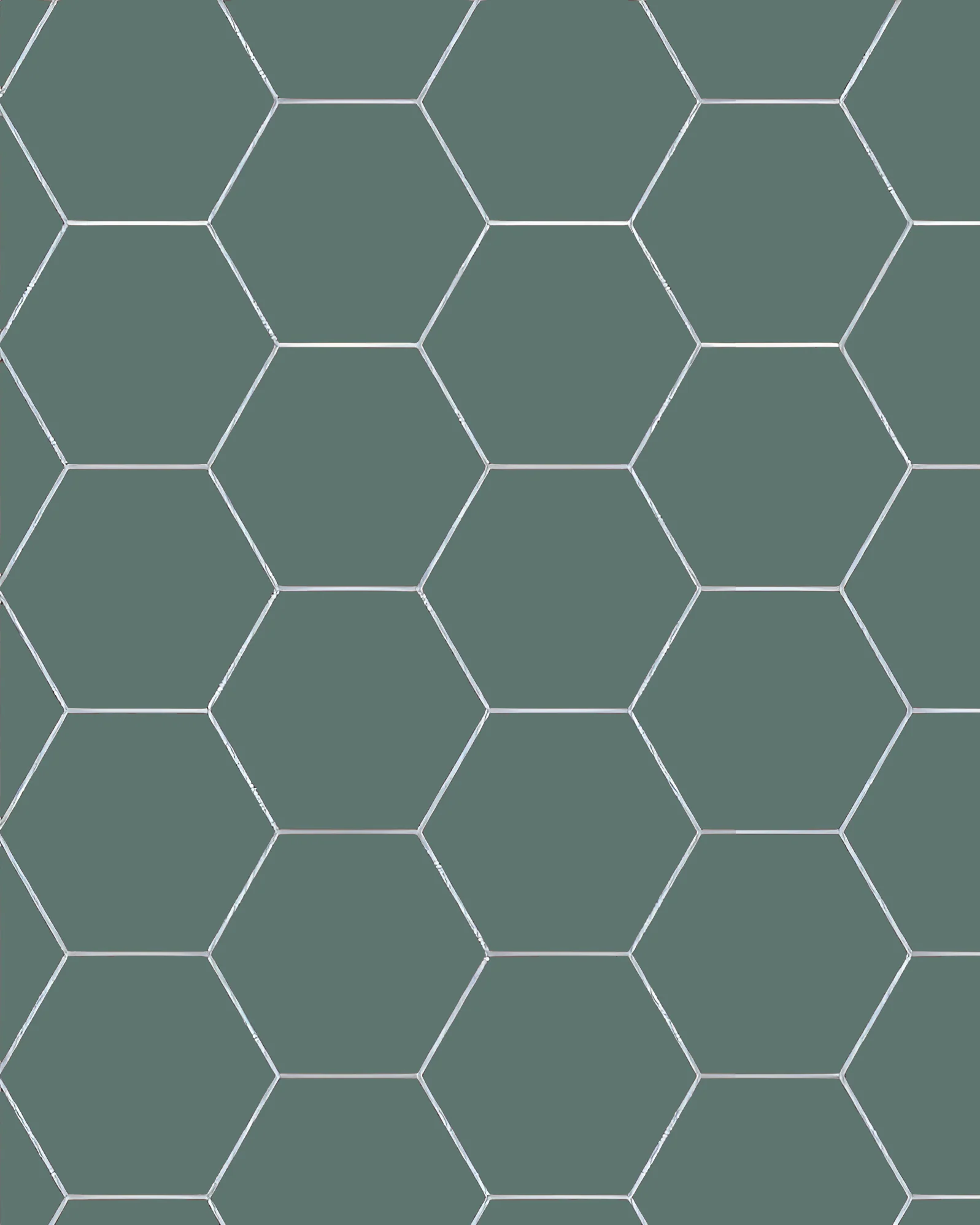 Klinker - Hexagon 15 x 15 cm mörkgrön