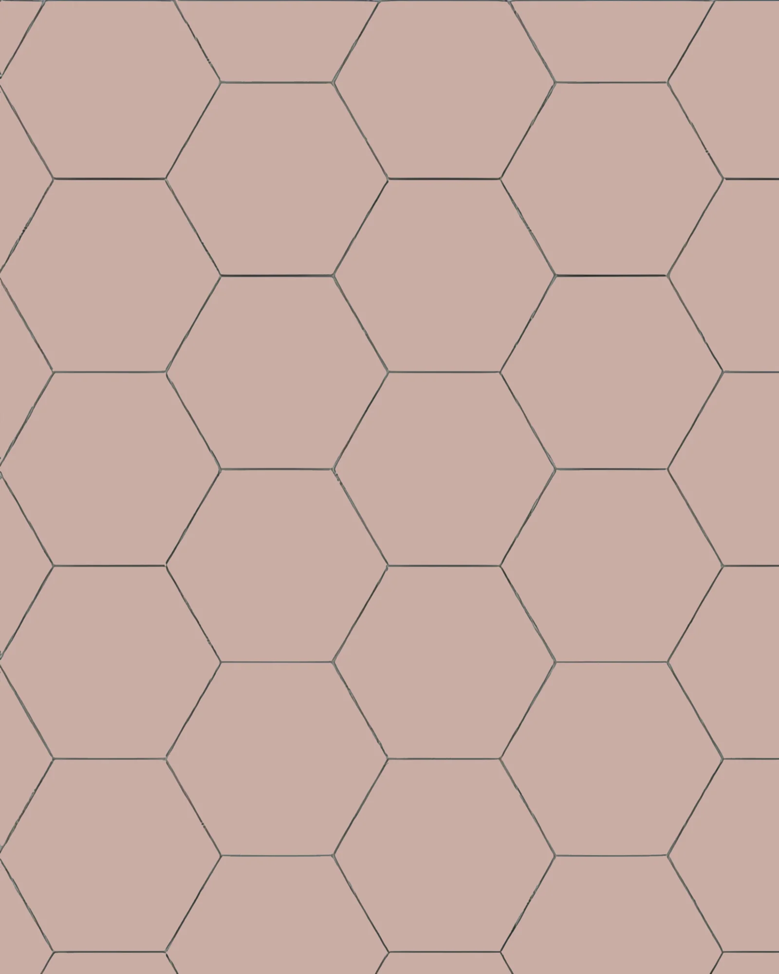 Klinker - Hexagon 15 x 15 cm rosa