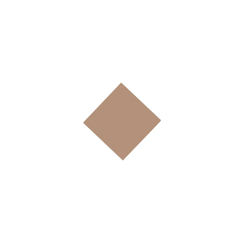 Klinker - Kvadrat 3,5 x 3,5 cm gammelrosa