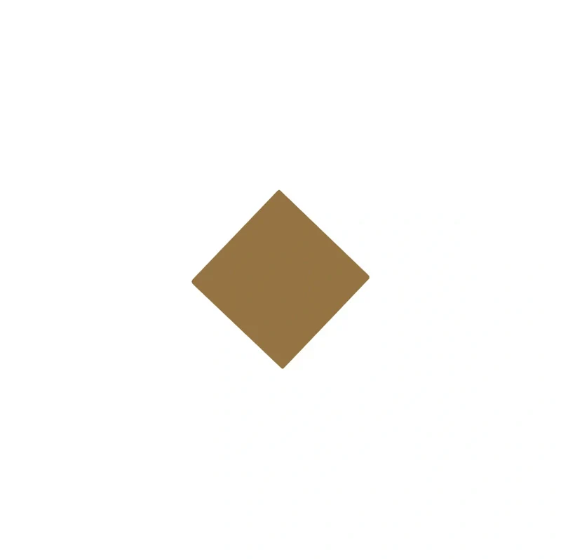 Klinker - Kvadrat 3,5 x 3,5 cm toffee